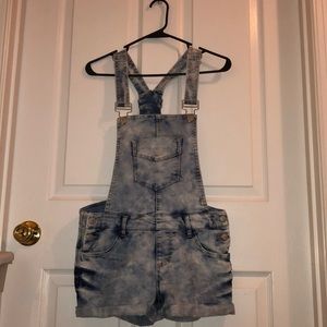 Blue Spice Short Overalls